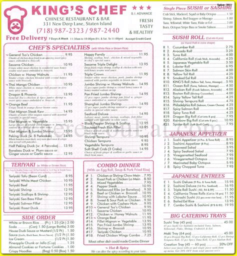 King's Chef Restaurant in Staten Island / Menus & Photos