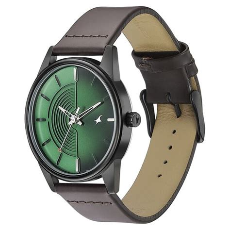 Buy Online Fastrack Stunners Quartz Analog Green Dial Leather Strap ...