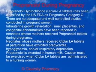 Ciplar-LA (Propranolol Hydrochloride Long Acting Tablets) | ODP | Heart ...