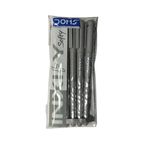Doms Inxify Softy Ball Pen Black Pack of 5 Piece