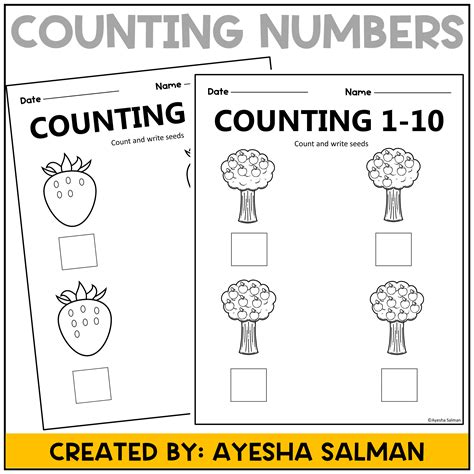 Image result for Counting Number 10 Worksheet