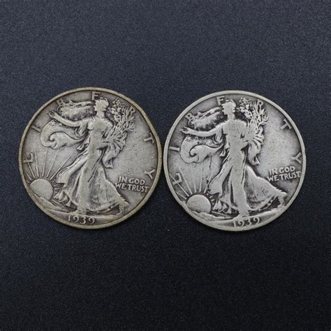 Walking Liberty Silver Half Dollar, 2 Pieces | Property Room