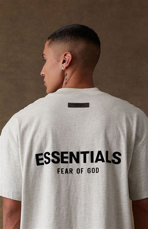Fear of God ESSENTIALS Light Oatmeal T-Shirt | Pacsun