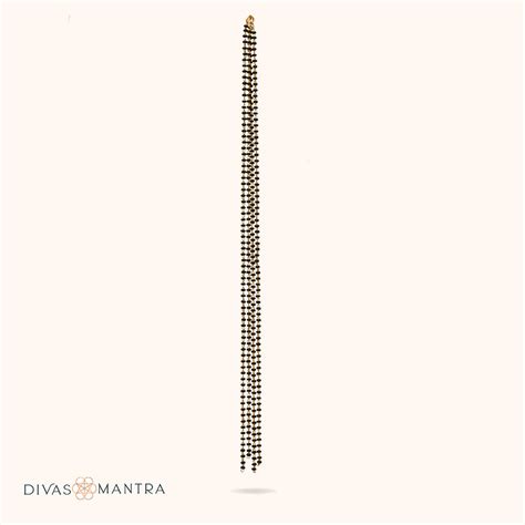 Two Line Black Bead Chain Link