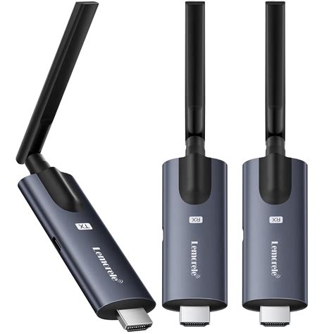 Lemorele Wireless HDMI Transmitter and Receiver, Aluminum Alloy Deep ...