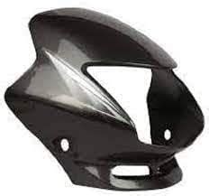 TAWAR ENTREPRISE Front Headlight Visor Shine Old Model (Black/Grey ...