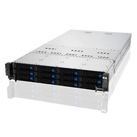 ASUS 2U RS720A Rackmount Server, 1RU, Dual Docket AMD EPYC, 12 x 2.5 ...