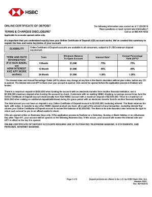 2022-2025 Form HSBC Online Certificate of Deposit Fill Online ...