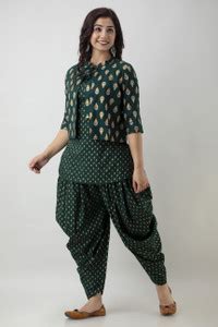 SHEESHAM Women Kurta Dhoti Pant Ethnic Jacket Set - Buy SHEESHAM Women ...
