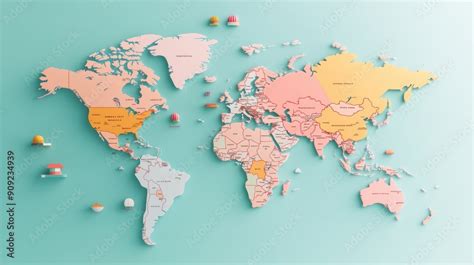 World Map Countries 3D 的图像结果