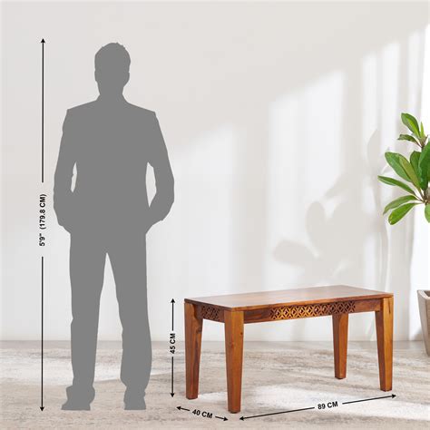 Buy Helios Disa Sheesham Wood Dining Bench - Brown from Helios by Home ...