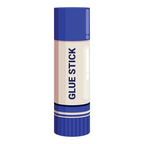 Blue glue stick standing up on white background 50044545 Vector Art at ...