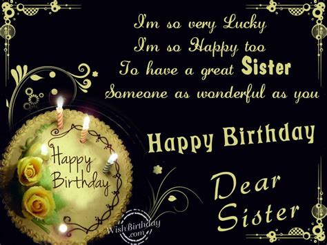 Dear Sister – Happy Birthday