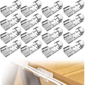 MAAUVTOR Self-Adhesive Cable Clips Organizer Drop Wire Holder Cord ...