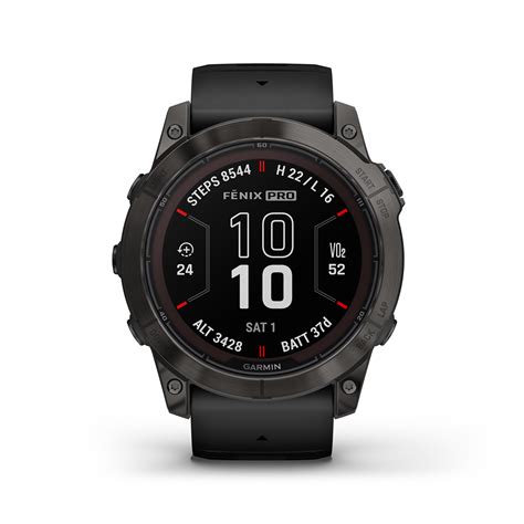 fenix 7X Pro – Sapphire Solar Edition Carbon Grey DLC Titanium with Black Band - Garmin