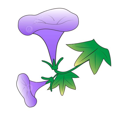Ai Hand Drawn Cartoon Plant Morning Glory Vector Illustration Elements ...