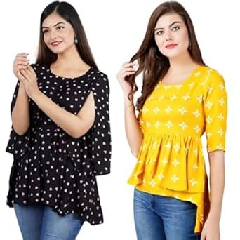 RaFaKHa Trendy Stylish Tops with Slit Sleeves|Regular Fit|Dotted Casual ...