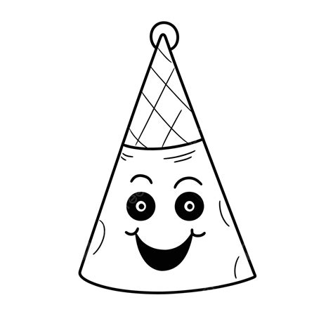 Birthday Hats Coloring Page Birthday Hat Hats Hats Face Happy Face ...