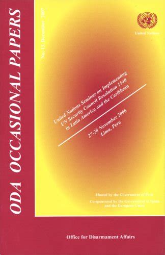 Buy ODA Occasional Papers: United Nations Seminar on Implementing UN ...