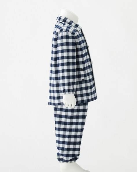 Buy Navy Blue Pyjamas for Infants by MUJI Online | Ajio.com