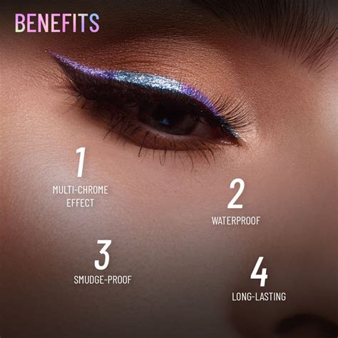 Buy Swiss Beauty Holographic Eyeliner , Multi Chrome Effect , Water ...