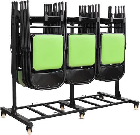 Amazon.com: Graplans Folding Chair Rack Folding Chair Cart Folding ...