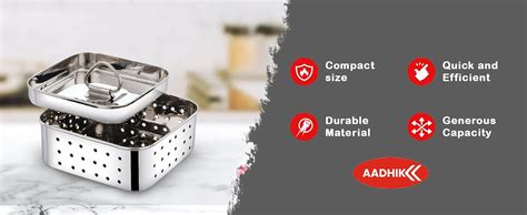 Buy AADHIK Stainless Steel Paneer Maker Mould Big Size, Paneer Press ...