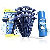 LetsShave Pro 2 Disposable Razor For Men, Pack of 10, Stainless Steel ...