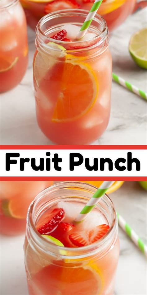 homemade fruit punch recipe from scratch