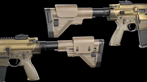 3D model Modular Sniper Rifle HK G28 standart VR / AR / low-poly | CGTrader