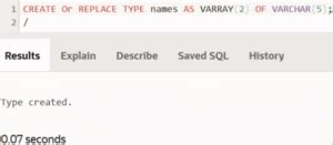 Image result for Varray in PL/SQL