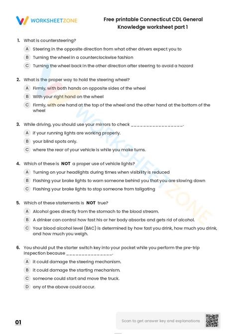 Image result for CDL General Knowledge Practice Test Printable