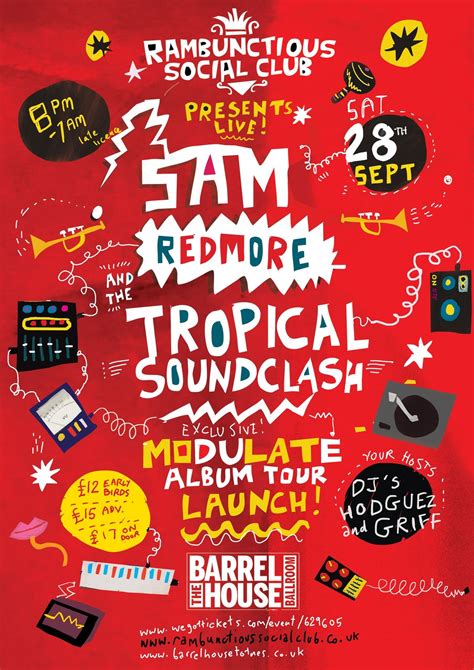 **RAMBUNCTIOUS SOCIAL CLUB - SAM REDMORE and Band! / ALBUM LAUNCH PARTY ...