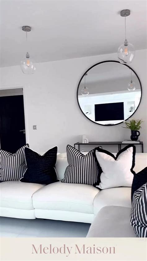 Extra Large Round Black Wall Mirror 120cm