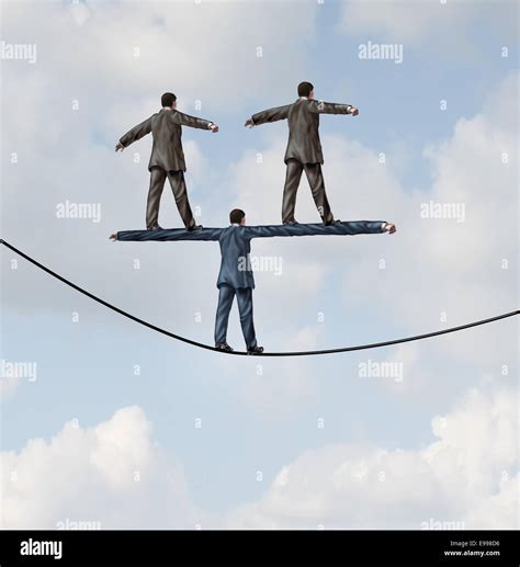 Walking a tight rope hi-res stock photography and images - Alamy