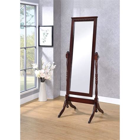Walnut Floor Mirror - A/n Casual Tilt