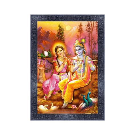 pnf Poster And Frames Radha Krishna Framed Wall Painting | For Living ...
