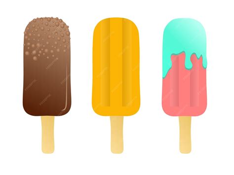 Eis-Clipart-Set | Premium Vektor