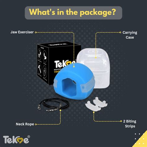tekme J01 Jaw exerciser [1 Piece] define your jawline, Slim & tone your ...