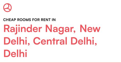 Rajinder Nagar, New Delhi, Central Delhi, Delhi Che... – Roomies.co.in