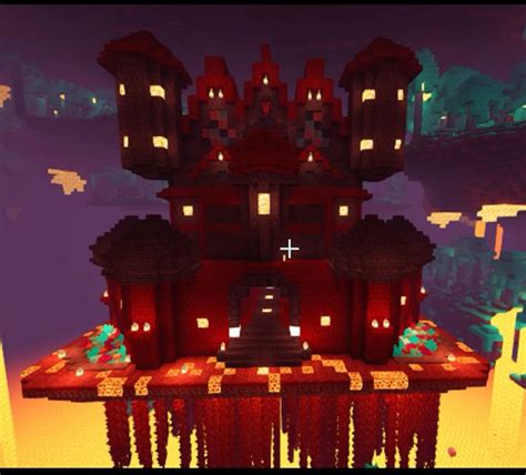 Image result for Minecraft Nether Brick Castle