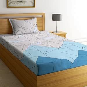 la' amour Premium Glace Cotton TC - 180 Flat Single Bedsheets for ...