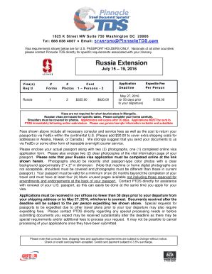 Russia Visa Application Form - Blank Fillable Template | Fill Out ...