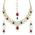 Sukkhi Gold Plated Kundan Pearl Fancy Choker Necklace Set Traditional ...