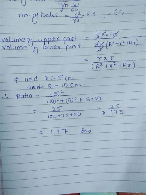 A solid cone of base radius 10cm is cut by a plane parallel to its base ...