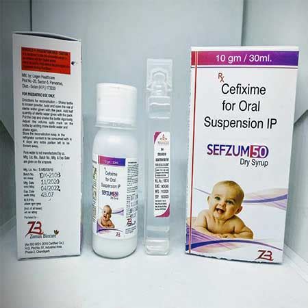 Sefzum 50 - Cefixime for Oral Suspension IP - Zumax Biocare