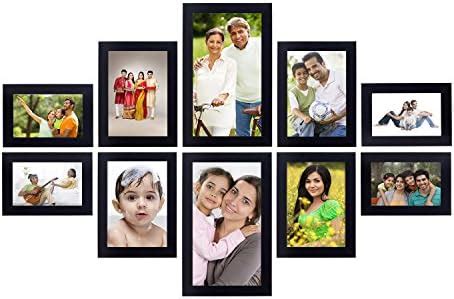 Amazon Brand - Solimo Collage Photo Frames (Set Of 10, Wall Hanging ...