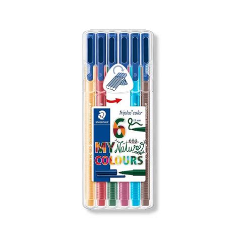 Staedtler Triplus Color My Nature Colours Pen Set of 6Pcs – Canvazo