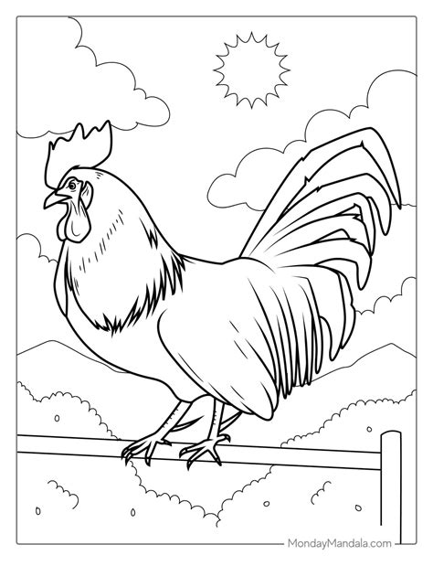44 Chicken Coloring Pages (Free PDF Printables)