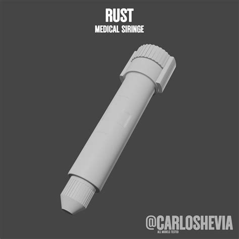 ⚕️ RUST MEDICAL SIRINGE・ STL File for 3D printing・Cults